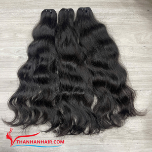 Prix usine Trame de cheveux vietnamiens bruts Faisceaux de cheveux Double trame étirée Extensions de cheveux Grand en stock - Product Image 2