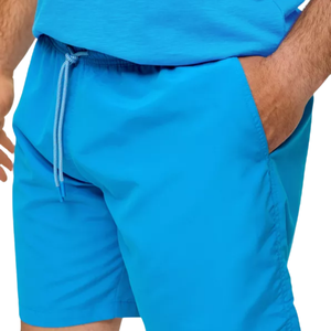 Short pour hommes High Street Ceinture élastiquée de haute qualité Texture tissée Panneau à cordon Poches fendues Short de bain personnalisable - Product Image 6