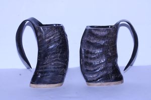 Classique Qualité Amour Viking Corne Tasse Corne Naturelle Fait À La Main Durable Cadeau D'affaires pour La Maison Hôtel et Restaurant - Product Image 3