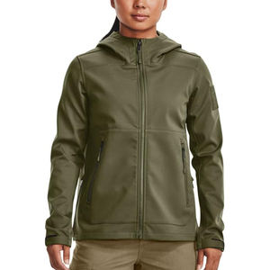 Design personnalisé Veste Softshell Respirante pour Femmes Veste Coupe-Vent en Nylon Vierge Softshell avec Logo Personnalisé - Product Image 1
