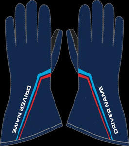 Guantes de carreras azul marino F1 guantes de agarre amarillo silicona, - Product Image 6