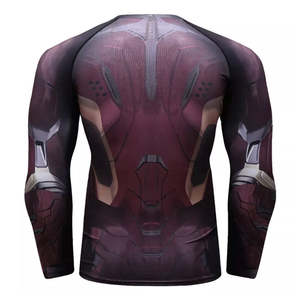 2025 sublimación impresa secado rápido hombres Rash Guard en logotipo personalizado MMA entrenamiento Rash Guard NO GI Grappling Jiu Jitsu BJJ Rashguard - Product Image 3