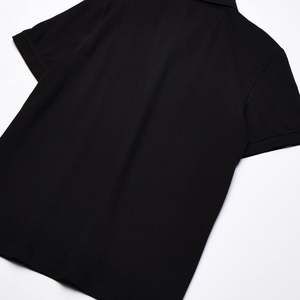 Polos de algodón de Color negro para hombre, polos de manga corta con diseño personalizado, con Cuello estilo informal, para todos los días - Product Image 2