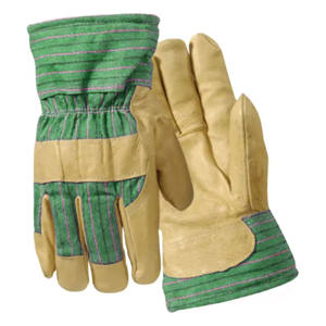 Guantes DE SEGURIDAD reflectantes canadienses de primera calidad Cuero de grano de búfalo Certificado CE 11 oz Anti-Vibración Antiestático Cómodo - Product Image 4