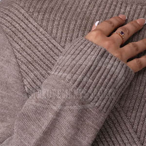 Vente directe d'usine! Pulls en coton conçus sur mesure pour femmes Style décontracté avec logo avant pour l'hiver - Product Image 6