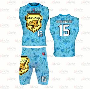 Uniforme de Fútbol Americano Personalizado Sublimado de Spandex/Poliéster, Sin Mangas, Transpirable, de Secado Rápido para Verano - Product Image 1
