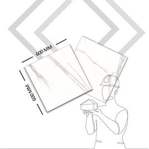 Sgvt พื้นผิวด้านกระเบื้องพื้นพอร์ซเลน60*60ซม. 600*600มม. แข็งแรงกันน้ำกันรอยขีดข่วน - Product Image 1