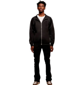 Sudadera con Capucha y Pantalones Deportivos de Algodón 100% con Logotipo Personalizado, Conjunto Deportivo Transpirable de Invierno, Sudadera con Capucha para Correr, Marca Privada, Ropa Deportiva Lisa para Correr - Product Image 1