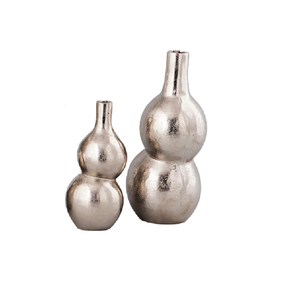 Soporte de flores de tendencia hecho a mano de fundición de aluminio para decoración del hogar artículos de jardín balcón Color dorado diseño moderno Metal interior - Product Image 5