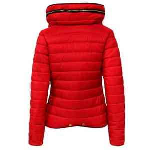 Novedad 2026, Ropa Deportiva ÚNICA, Chaqueta Acolchada Reversible Impermeable y Ecológica para Mujer, Cuello Alto, Corte Holgado, Poliéster - Product Image 3