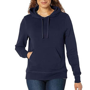 Mujeres talla XL polar azul marino capucha pulóver logotipo personalizado Unisex peso pesado Streetwear hombres sudaderas con capucha sudaderas invierno calidad - Product Image 4