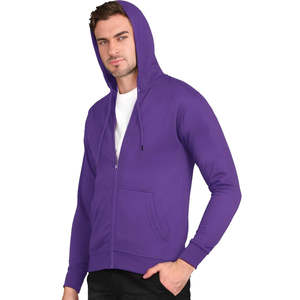 Sudaderas con Capucha de Felpa Francesa de Algodón Grueso al por Mayor, de Alta Calidad, Talla Grande, Lisas, Ropa Urbana para Hombre para Invierno - Product Image 2