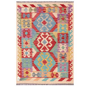 พรมกิลิม ไมมาณา อัฟกานิสถาน ขนาด 151 x 107 ซม. พรมปูพื้นและชุดพรม - Product Image 1