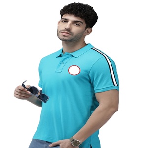 เสื้อโปโลแขนสั้นสำหรับผู้ชายเสื้อโปโล200gsm สีล้วนสำหรับใส่โลโก้ได้ยาวนาน - Product Image 1