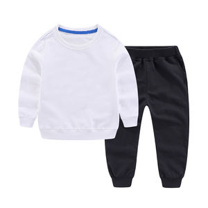 Pantalones de chándal de algodón, chándales, ropa de invierno para bebés, conjunto de ropa personalizada para niños, conjunto de chándal para niños - Product Image 1