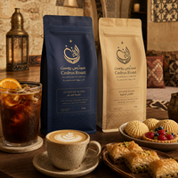 AT PACK USA en Stock, Paquete de 10 Bolsas para Granos de Café de 8oz/12oz/16oz, Personalizables, con Válvula de Desgasificación, Material MOPP/VMPET/PE, Muestras Gratis