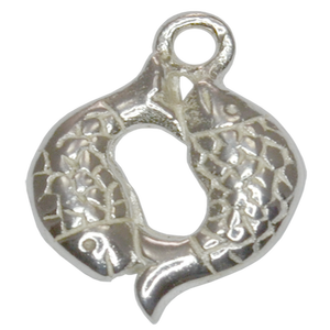 Anillo de estrella a rayas de plata 925, dijes de plata esterlina para pulseras, collares, venta al por mayor, suministros de plata esterlina - Product Image 3