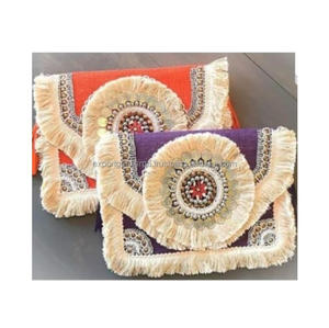 <b>Indian</b> Women Designer Bohemian Style Beaded Clutch Messenger <b>Bags</b> Handmade <b>Bags</b> Evening Shopping Beaded Party <b>Bags</b> Wholesale - Product Image 6