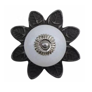 Bouton de porte en céramique bleu rose vintage boutons de commode modernes meubles armoire placard cuisine tiroir boutons d'armoire décoratifs - Product Image 6