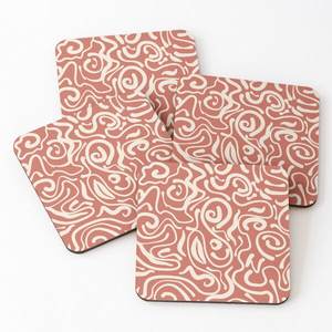 Classic Design <b>Wood</b> Coaters with Printed Tea Serving Coasters 4 Pieces Set Whole Selling with Best Price Home and Kitchen - Product Image 5