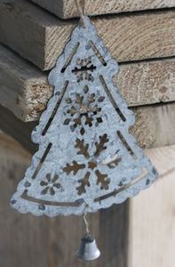 Modern Galvanized Handmade Christmas <b>Hanging</b> <b>Ornament</b> Customizable Color Shape High Quality Rustic Metal Charm for Holiday Tree - Product Image 2