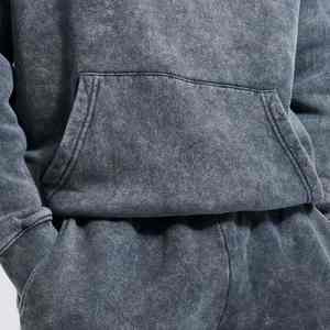 Survêtement léger délavé à l'acide Service OEM confortable par l'usine simple Survêtement au design unique à taux réglable direct pour hommes - Product Image 4