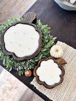 Meilleures ventes : Bol en bois vintage écologique en forme de citrouille, pour bougies, en forme de l'état du Texas, personnalisé pour Halloween, fabriqué au Vietnam