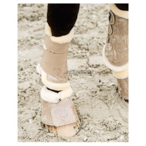 Botas de Protección para Caballos de Competición, de Cuero PU con Forro de Peluche, Duraderas y de Alta Calidad - Product Image 2