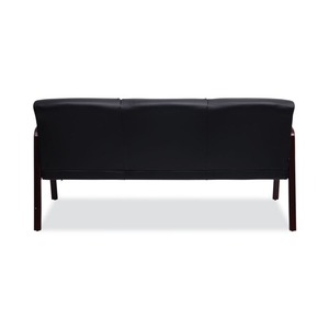 Alera ALERL2319M Sofá de recepción de 3 plazas serie WL 65.13 pulgadas. X 26.13 Pulgadas X 33 Pulgadas Silla de Espera de Color Negro - Product Image 4