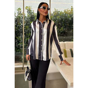 Camisa Ligera de Chifón Satinado a Rayas 3428 - Product Image 5