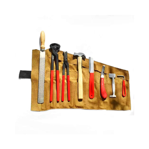 Kit de maréchal-ferrant avec pochette à outils comprenant tout l'équipement de maréchal-ferrant Outils portables légers en acier inoxydable Kit de maréchal-ferrant - Product Image 1