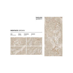 Diseño único 600x1200MM Clásico Sin fin Azulejos de piso de porcelana brillante Uso para pisos del hogar - Product Image 6