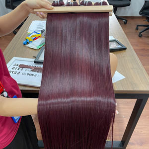 Venta al por mayor directo de fábrica SDD Vietnam hueso rojo pelo liso cutícula alineados extensiones de cabello hueso pelo liso - Product Image 3