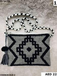 กระเป๋าผ้าคอตตอน Dari ออกใหม่ดีไซเนอร์ทันสมัยกระเป๋าราตรีงานทำมือทรงสี่เหลี่ยมขายดีทุกวัน - Product Image 3