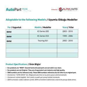 Pie de cortina de techo solar para BMW X5, X3, E61 (envío desde el fabricante de Turquía) Código de producto: SR2423 - Product Image 2