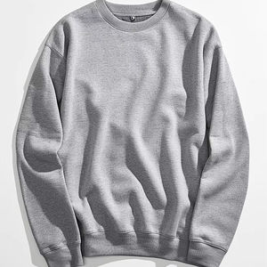 Sudadera de algodón de peso pesado estilo callejero suéter de invierno minimalista Color sólido sudadera Casual moda Unisex Top - Product Image 1