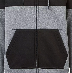 Sweats à capuche en molleton uni brodés pour hommes 100% coton surdimensionnés chauds confortables vêtements d'hiver à bas prix - Product Image 4
