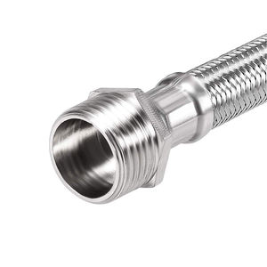 Conector de Agua Flexible Trenzado de 3/4 Pulgadas - Manguera de Suministro de Acero Inoxidable para Grifo de Plomería - Product Image 3