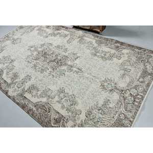 Alfombra Turca Vintage, Grande, 5.5x9.5 pies (168x291 cm), Alfombra de Lana Marrón con Diseño de Camuflaje - Product Image 3