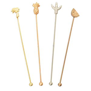 เครื่องกวนค็อกเทลโลหะชุบทองแบบพกพาอุปกรณ์สำหรับผสมเครื่องดื่มสำหรับงานปาร์ตี้ - Product Image 2