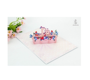 การ์ดป๊อปอัพสำหรับแม่ทำตามสั่งสีสำหรับวันแม่ - Product Image 3