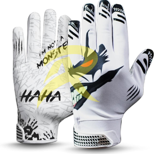 Guantes Deportivos de Silicona Antideslizantes con Estampado Personalizado de Alta Calidad para Fútbol Americano, Transpirables, Precio - Product Image 3
