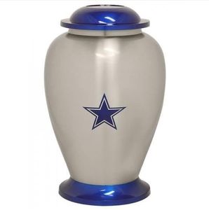 Urna de cremación de cenizas, diseño de latón, maceta con flor grabada, urnas de cremación de cenizas, hechas a mano, forma única - Product Image 1