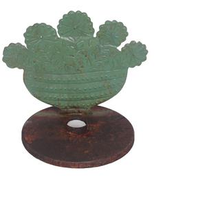 Azul óxido antiguo Navidad hierro decorativo flor candelabros soporte para el hogar vacaciones fiesta boda Navidad Decoración - Product Image 2