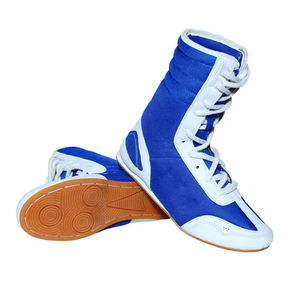 Chaussures de boxe en maille de cuir de style long personnalisées de haute qualité nouveau Design pour la lutte et le coup de pied de boxe Logo personnalisé - Product Image 4