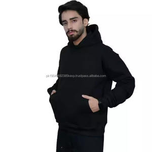 US Local Stock <b>Black</b> Hoodie for <b>Men</b> Cotton Fleece Pullover Hoody Casual Fit Streetwear Ready to Ship No Tariff Fast Delivery - Product Image 3