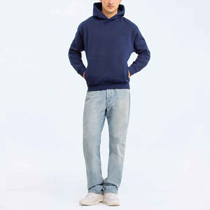 Sudadera con Capucha de Felpa para Hombre, 100% Algodón, Gruesa, de Alta Calidad, Básica para Invierno, Impresión Personalizada con Método de Impresión Digital - Product Image 1