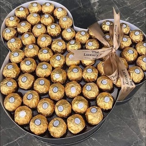 Barras dulce de chocolate con forma de dibujos animados de Rocher al por mayor con forma sólida de galleta y caramelo hechas en francés listas para comer - Product Image 4
