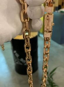 Brillant Hip Hop Ancre Chaîne En Or Rond Moissanite Diamant Collier Fine Jewelry Trendy Look Collier Pour Hommes Et Femmes - Product Image 4