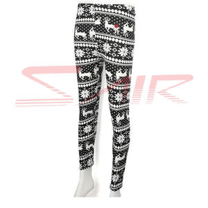 Vente en gros de leggings de yoga taille haute extensible dans les 4 sens 100% coton, vêtements de sport confortables, respirants et décontractés pour femmes - Product Image 2